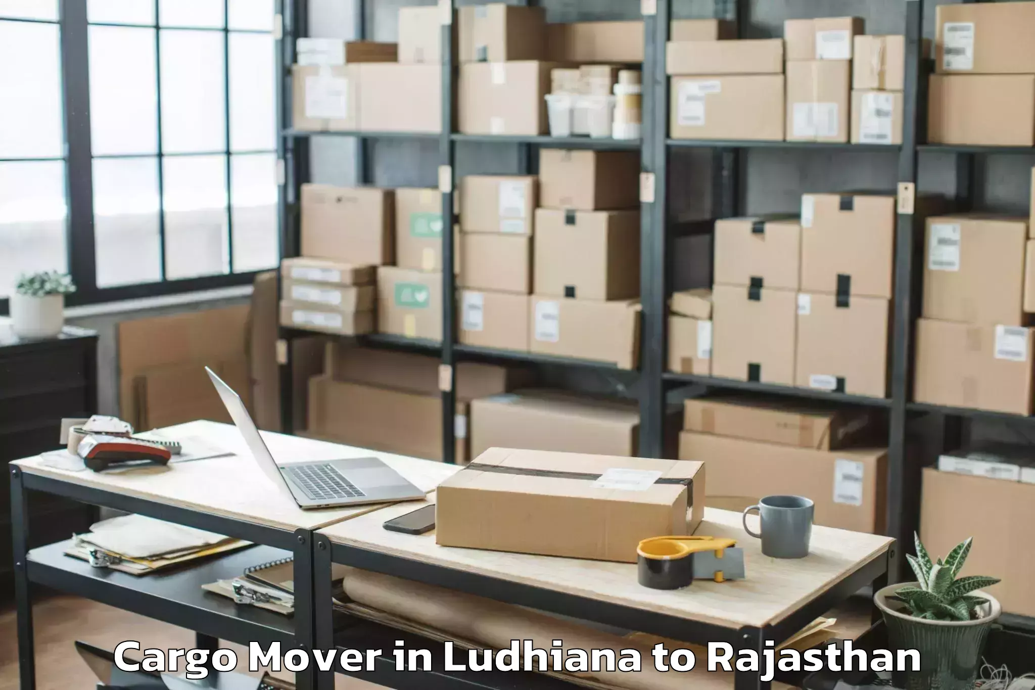 Easy Ludhiana to Maharaja Ganga Singh Universit Cargo Mover Booking